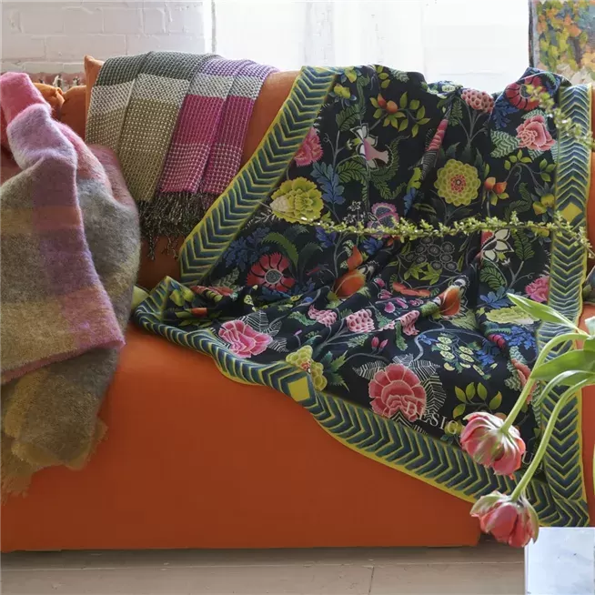Designers Guild Throws in an interior