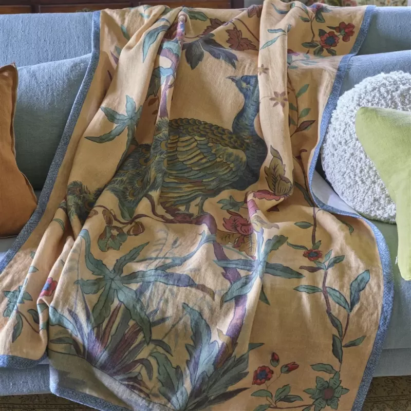 John Derian Throws in an interior