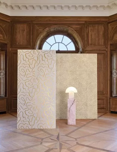Misia in an interior